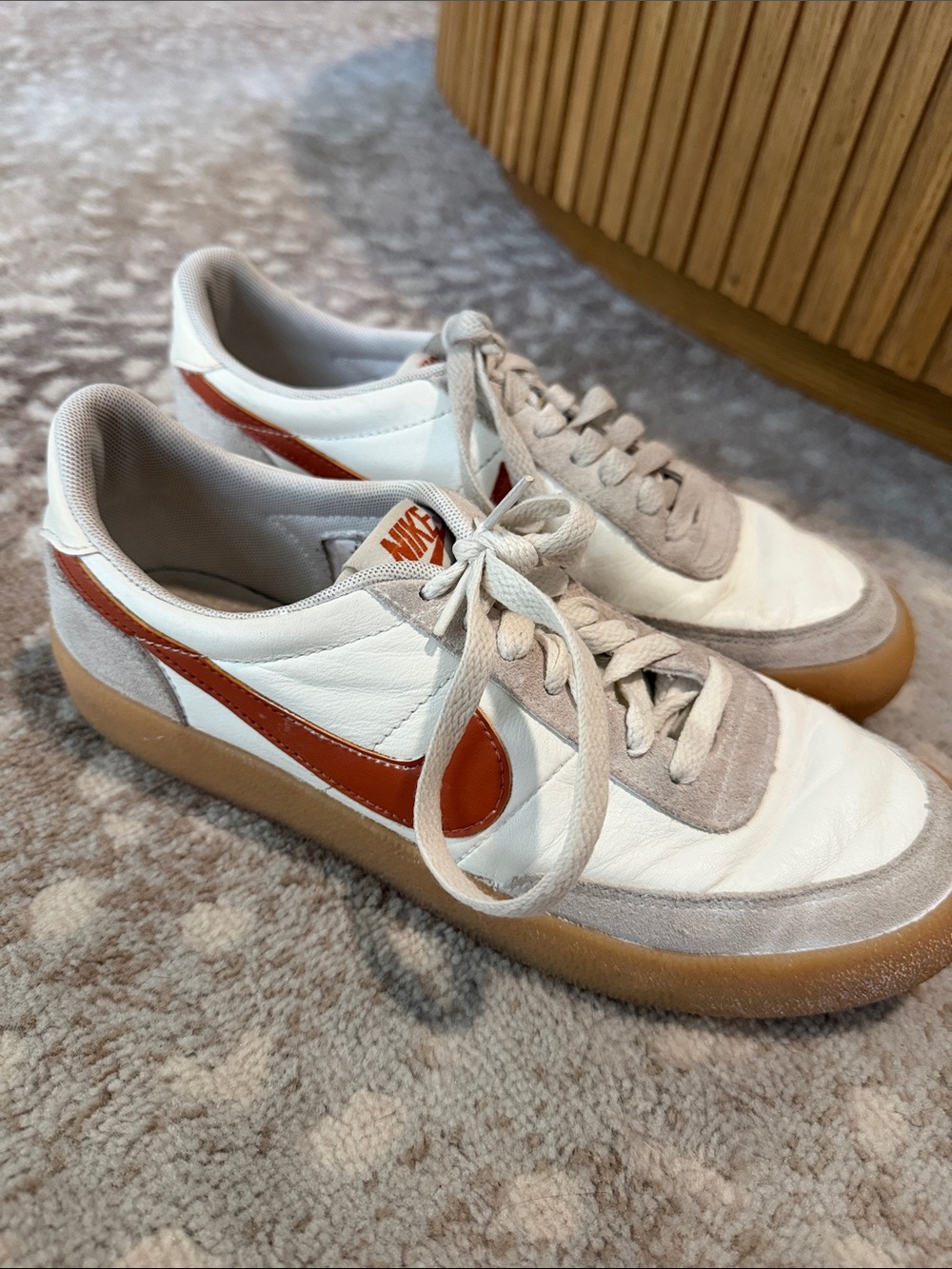 Nike Men’s KillShot 2 Leather sneakers in sail/desert orange 6.5
